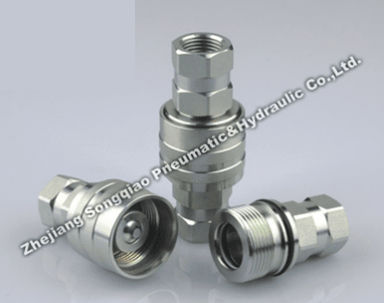 Schnellkupplung - LSQ-CVV series - Zhejiang Songqiao Pneumatic and Hydraulic Co.,Ltd - hydraulisch / Gewinde / Stahl