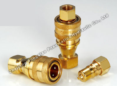 Schnellkupplung - KZD series - Zhejiang Songqiao Pneumatic and Hydraulic Co.,Ltd - pneumatisch / hydraulisch / Messing