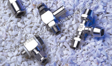 Pneumatischer Anschluss - JTS-JSM - Zhejiang Songqiao Pneumatic and Hydraulic Co.,Ltd - Gewinde / T / Messing