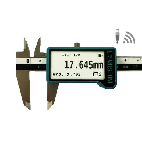 Messschieber mit Digitalanzeige - E-INK - MICROTECH - drahtlos / für Industrie 4.0