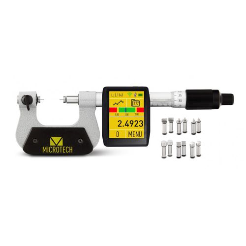 Computergestützter Mikrometer - 11075 series - MICROTECH - schnurloser Datentransfer / mit auswechselbaren Tasten