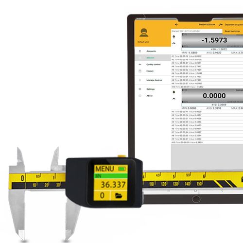 Mobile App / Mess - 299100040 - MICROTECH - Datenübertragung / für Fernzugriff / für Schieblehre