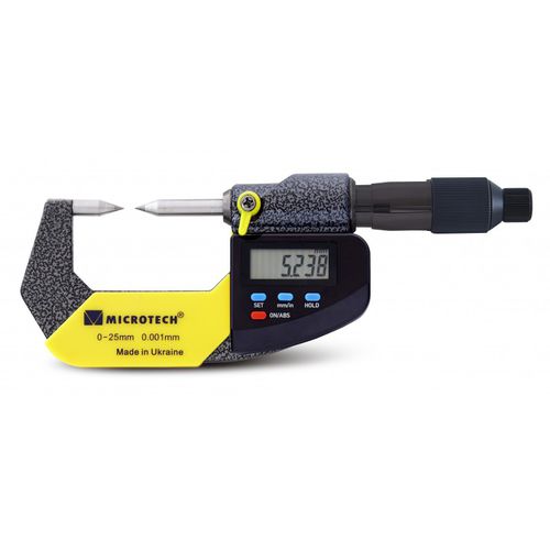 Außenmikrometer - MICROTECH - digital / IP65 / mit Kegelspitze