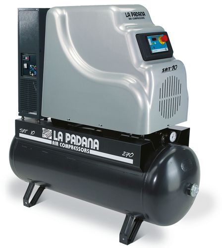 Schraubenkompressor - SAT 5 - 270 E, SAT 10 - 500 E - La Padana Air Compressors - Rotation / Luft / mit Elektromotor