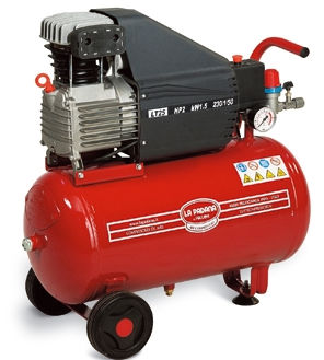Kolbenkompressor - ED 25/2 M - La Padana Air Compressors - Luft / mit Elektromotor / auf Rollen