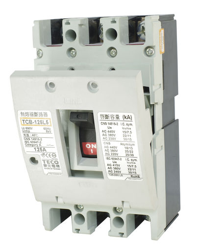 Thermoschutzschalter - TCB Series, 400V up to 90 kA  - TECO ELECTRIC & MACHINERY Co., Ltd. - Magnet / AC / 3-polig
