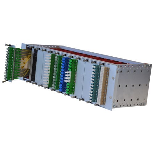 Verteilungsbox - OMP-19-3U  series - DLL Partners - 19"-Rack / modular / Metall
