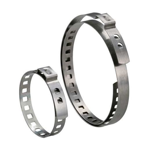 Edelstahl-Schlauchschelle - Y422 / Y423 series - EVEREON INDUSTRIES INC - mit verstellbaren Lochbändern / Band / für Manschette an homokinetischer Dichtung