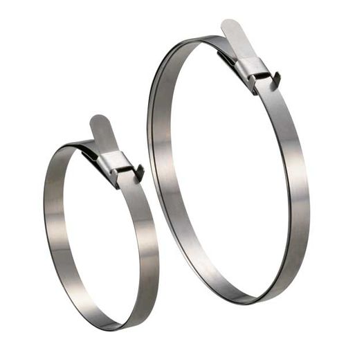 Edelstahl-Schlauchschelle - Y421 series - EVEREON INDUSTRIES INC - mit Zahnarretierungen / Band