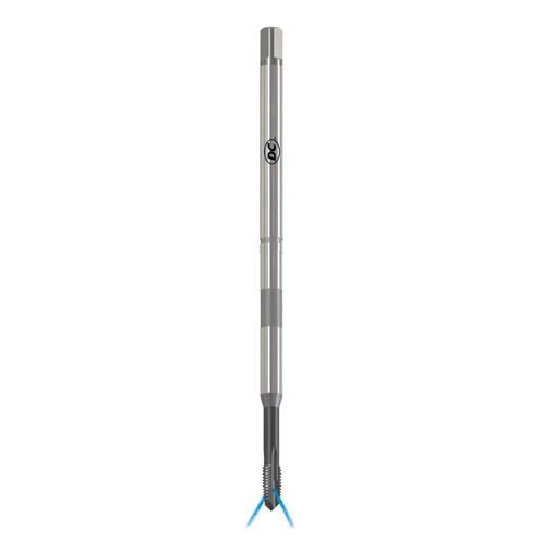 Maschinengewindebohrer für Durchgang - RTS523VS-4 - DC SWISS SA - Monoblock / geradegenutet / Langschaft