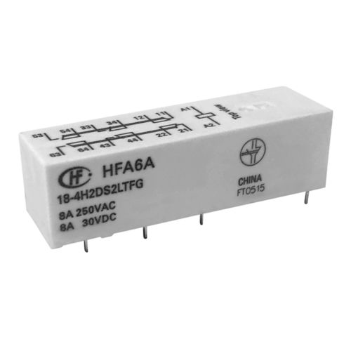 Elektromechanisches Relais / mit zwangsgeführten Kontakten - HFA6A - Xiamen Hongfa Electroacoustic Co.,Ltd. - 24 VDC / 12 VDC / 48 VDC