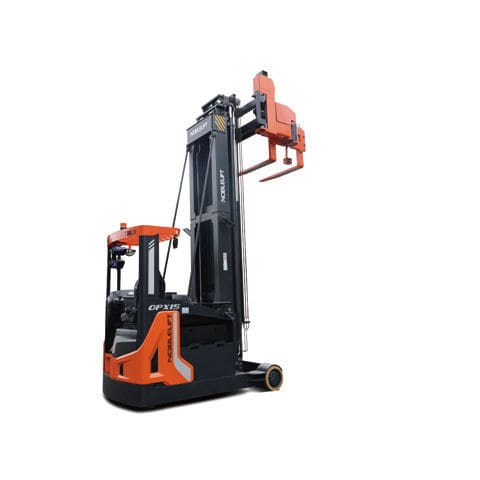 Elektrischer Schubmaststapler - OPX15 - Noblelift Intelligent Equipment Co., Ltd. - Sitz / FTF / für enge Gänge