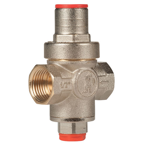 Regler und Druckminderventil / für Wasser - R153C series - Giacomini - für Druckluft / Kolben / vernickeltes Messing