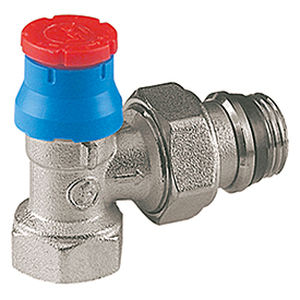 Thermostatisches Ventil / Temperaturstell - R401TG - Giacomini - verchromter Messing / für Heizkörper / rechtwinklig