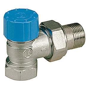 Thermostatisches Ventil / Temperaturstell - R401H - Giacomini - verchromter Messing / für Heizkörper / rechtwinklig