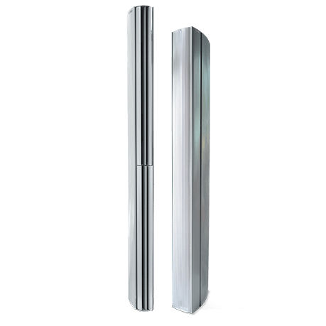Horizontale Luftschleieranlage - WING-R, WING-G EC series - TEKADOOR GmbH - vertikal / für Drehtüren / mit Elektroheizung