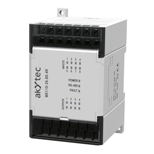 Digitales E/A-Modul - MK110-24.8D.4R - akYtec GmbH - RS-485 / Modbus / 8 Digitaleingänge