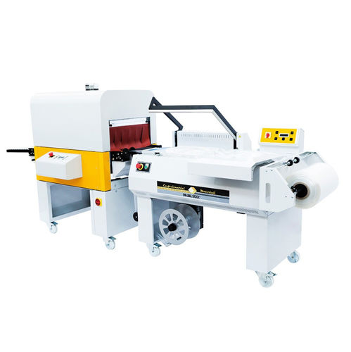 Halbautomatische Schrumpffolienverpackungsmaschine - BASIC 870 - Imbal Stock Srl - für Platten / für Flaschen / für Holz