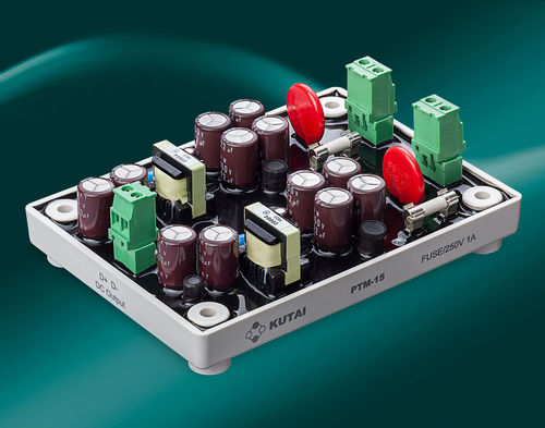 Stromversorgung / open frame - PTM-15 - Kutai Electronics Industry Co., Ltd. - AC/DC / einphasig / mit Überlastschutz