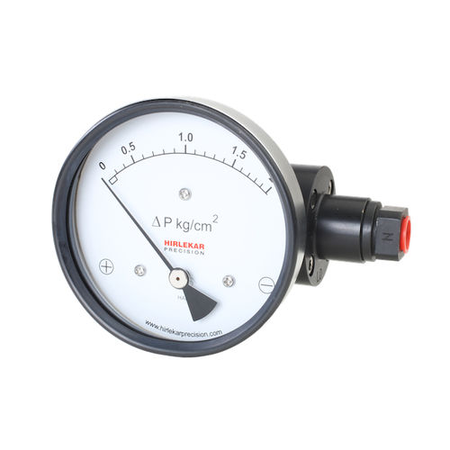 Differential-Manometer - 200 DGR - Hirlekar Precision Instruments, Pune - mit Zifferblatt-Anzeige / Flansch / NPT 1/4