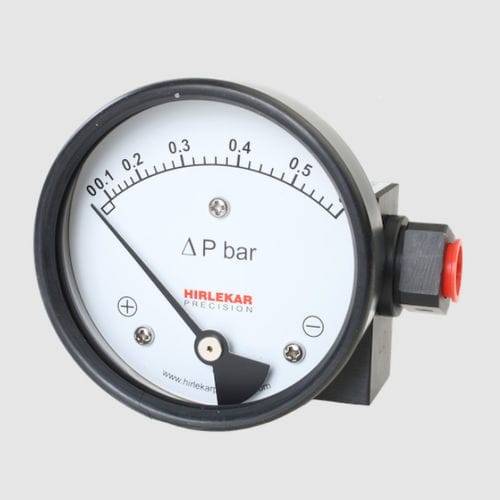 Differential-Manometer - 200 DPG - Hirlekar Precision Instruments, Pune - mit Zifferblatt-Anzeige / Flansch / NPT 1/4