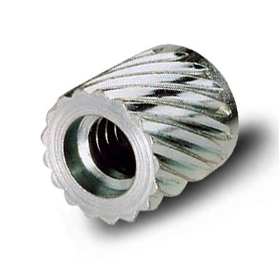 Gewindeeinsatz - 10015Q22-24SS - Yardley Products - Press / gerändelt / Edelstahl