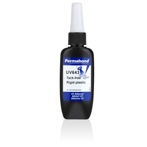 Acrylklebstoff - UV643 - Permabond - für Glas / für Metall / Einkomponenten