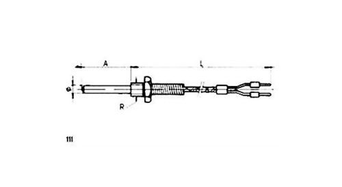 RTD-Temperaturfühler - 111 - MESEL S.L - Pt100 / Pt1000 / Thermoelement Typ J