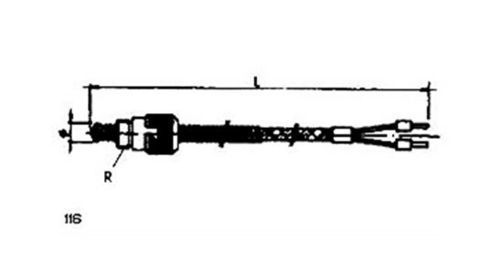 RTD-Temperaturfühler - 116 - MESEL S.L - Pt100 / Pt1000 / Thermoelement Typ J