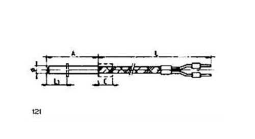 RTD-Temperaturfühler - 121 - MESEL S.L - Pt100 / Pt1000 / Thermoelement Typ J