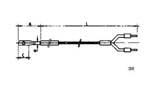 RTD-Temperaturfühler - 311 - MESEL S.L - Pt100 / Pt1000 / Thermoelement Typ J