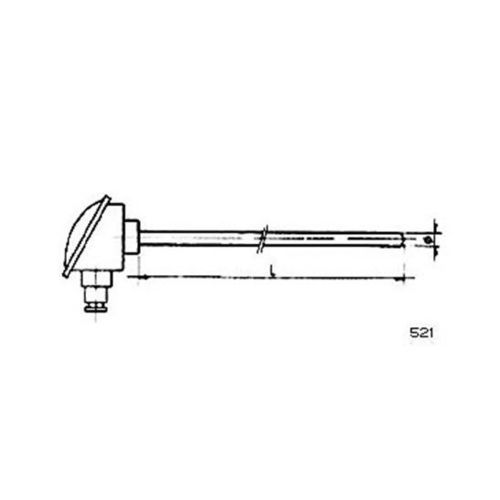 Pt100-Temperaturfühler - 521 - MESEL S.L - Pt1000 / Thermoelement Typ J / Thermoelement Typ K