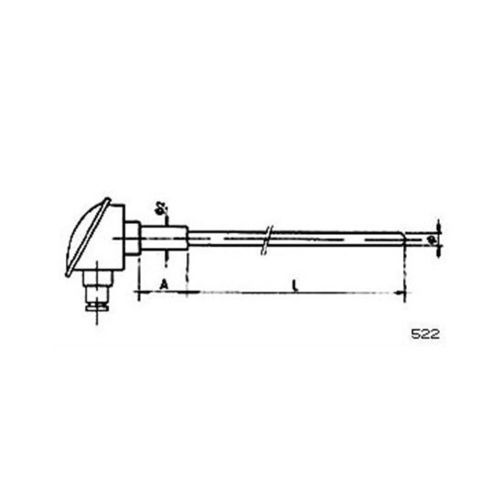 RTD-Temperaturfühler - 522 - MESEL S.L - Pt100 / Pt1000 / Thermoelement Typ J