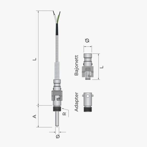 RTD-Temperaturfühler - 114 - MESEL S.L - Pt100 / Pt1000 / Thermoelement Typ J