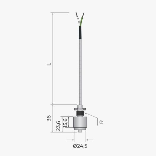 Pt100-Temperaturfühler - 326 - MESEL S.L - Pt1000 / Thermoelement Typ J / Thermoelement Typ K