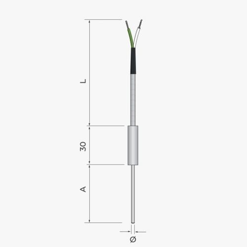 Pt100-Temperaturfühler - 419 - MESEL S.L - Pt1000 / Thermoelement Typ J / Thermoelement Typ K