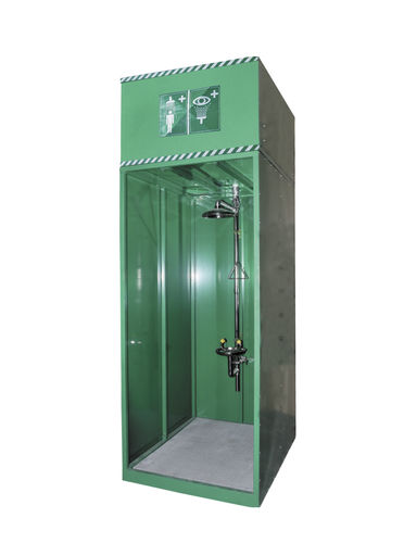 Bodenstehende Sicherheitsdusche - ISTEC ESW-OWT-630 - IST Safety Ltd - Tank / Augen Gesicht / für den Innenraum
