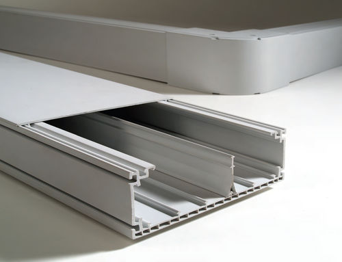 Kabelkanal - 2.5 m | DOMINIO Series - CANALPLAST - PVC / modular / selbstverlöschend