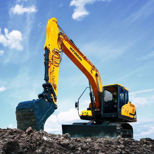 Mittelgroßer Bagger - HX160L - HYUNDAI HEAYY INDUSTRIES - auf Raupen / Tier 3 / für Baustellen