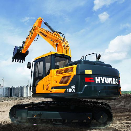 Mittelgroßer Bagger - HX180L - HYUNDAI HEAYY INDUSTRIES - auf Raupen / Tier 3 / für Baustellen