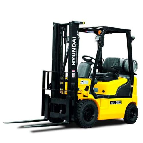 LPG-Gabelstapler - 7M - HYUNDAI HEAYY INDUSTRIES - Sitz / für den Innenbereich / zum Laden
