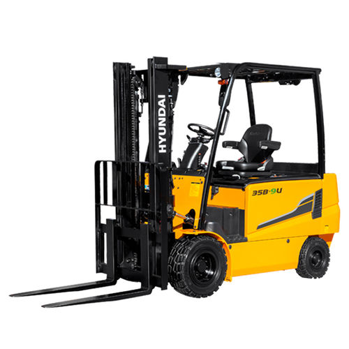 Elektrischer Gabelstapler - 25B-9U - HYUNDAI HEAYY INDUSTRIES - Sitz / 4 Räder / mit Gegengewicht