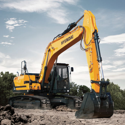 Mittelgroßer Bagger - HX220L - HYUNDAI HEAYY INDUSTRIES - auf Raupen / Tier 4 Final / für Baustellen