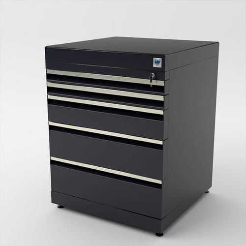 Lagerschrank - AT-C2-C90 series - FILCAR - auf Füßen / mit 5 Schubladen / Metall