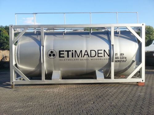 Verdrängungstankcontainer - EMS Machinery - für Pulver / für Mannloch / für Farben