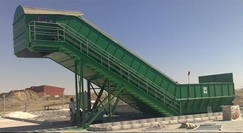 Abfallumschlagstation / nicht angegeben - EMS Machinery - stationär / nicht angegeben / für Förderband