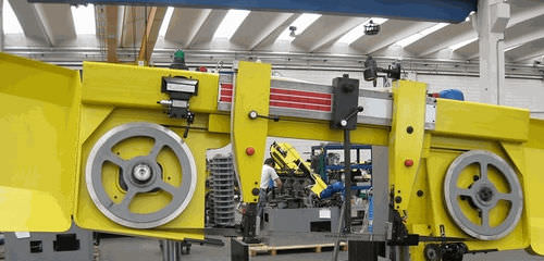 Bandsäge - OLIMPUS - FMB - horizontal / halbautomatisch / mit Hydraulik-Schraubstock