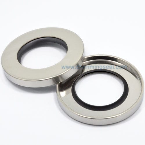 Doppellippendichtung - CDL series - Ningbo Chenming Seals Manufacturing Co., Ltd. - Edelstahl / PTFE / kreisförmig