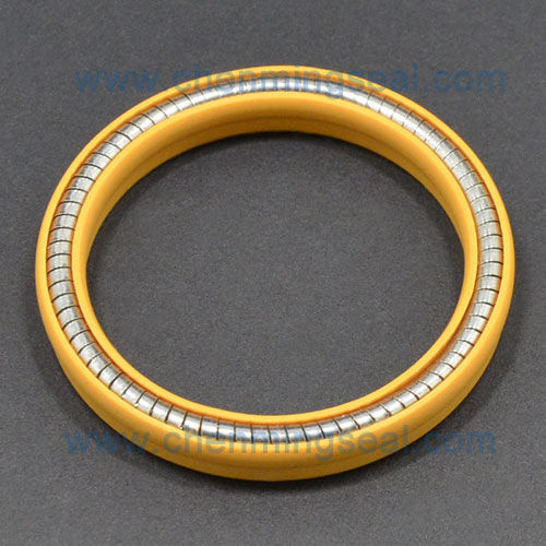 Gefederte-Dichtung - CRS series - Ningbo Chenming Seals Manufacturing Co., Ltd. - PTFE / U-förmig / Stangen