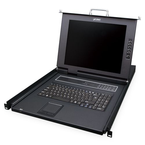 KVM-Switch / Rack - KVM-210-16M - IPC2U GmbH - mit Tastatur / digital / mit LCD-Bildschirm